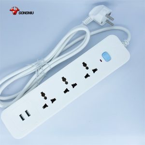 Ổ cắm USB đa năng 3 lỗ,1 công tắc, 1.8M GONEO GNVN-N103U 1.8met