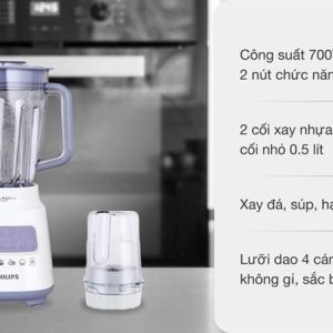 Máy xay sinh tố Philips HR2221/00 2 cối