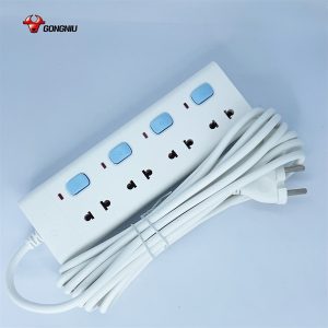 Ô cắm điện 4 lỗ, 4 công tắc GONEO GNVN-V3040-50 5met