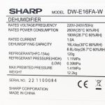 Máy lọc không khí, hút ẩm Sharp DW-E16FA-W phòng dưới 38m2