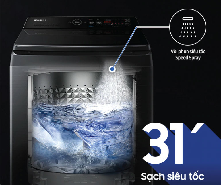 Máy giặt Samsung inverter 12kg WA12CG5886BV